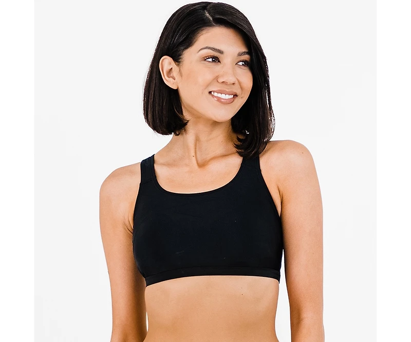 Calypsa Women's Racerback Swim Bra with Removable Cups