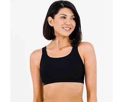 Calypsa Women's Racerback Swim Bra with Removable Cups