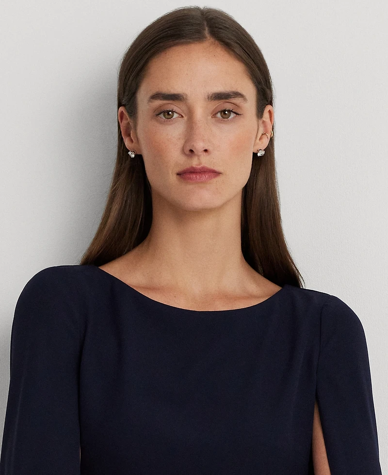 Lauren Ralph Women's Georgette Cape Dress