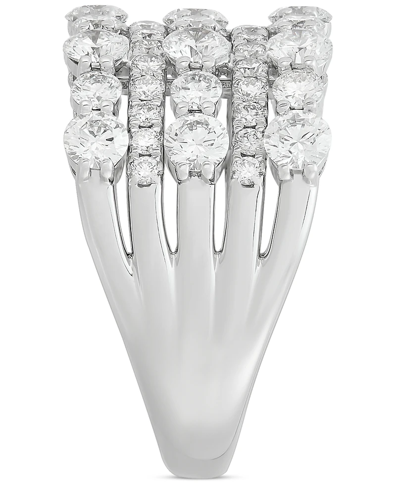 Diamond Multi-row Band (2-1/2 ct. t.w.) in 14k White Gold