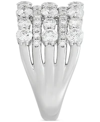 Diamond Multi-row Band (2-1/2 ct. t.w.) in 14k White Gold