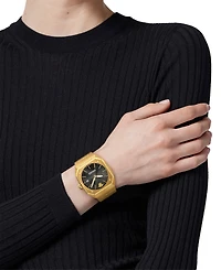 Versace Men's Swiss Gold Ion Plated Stainless Steel Bracelet Watch 44mm