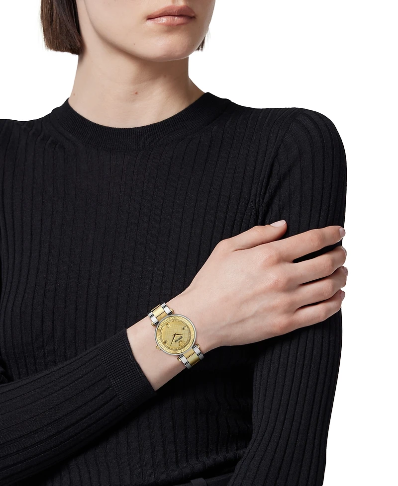 Versace Women's Swiss Two-Tone Stainless Steel Bracelet Watch 35mm