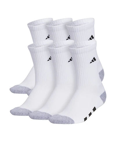 adidas Boys Youth Athletic Cushioned Crew Socks, Pack of 6