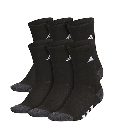 adidas Boys Youth Athletic Cushioned Crew Socks, Pack of 6