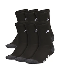 adidas Boys Youth Athletic Cushioned Crew Socks, Pack of 6