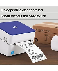 Hp 4x6” Direct Thermal Shipping Labels, 2 Rolls (500 Labels)
