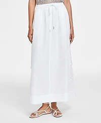 Bar Iii Women's Metallic Cargo Maxi Skirt, Created for Macy's