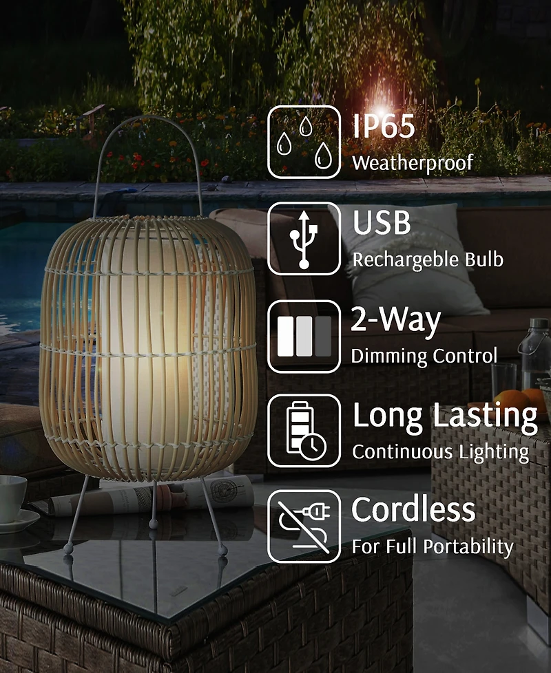 Lite Source Outdoor Cordless Clement Table Lamp