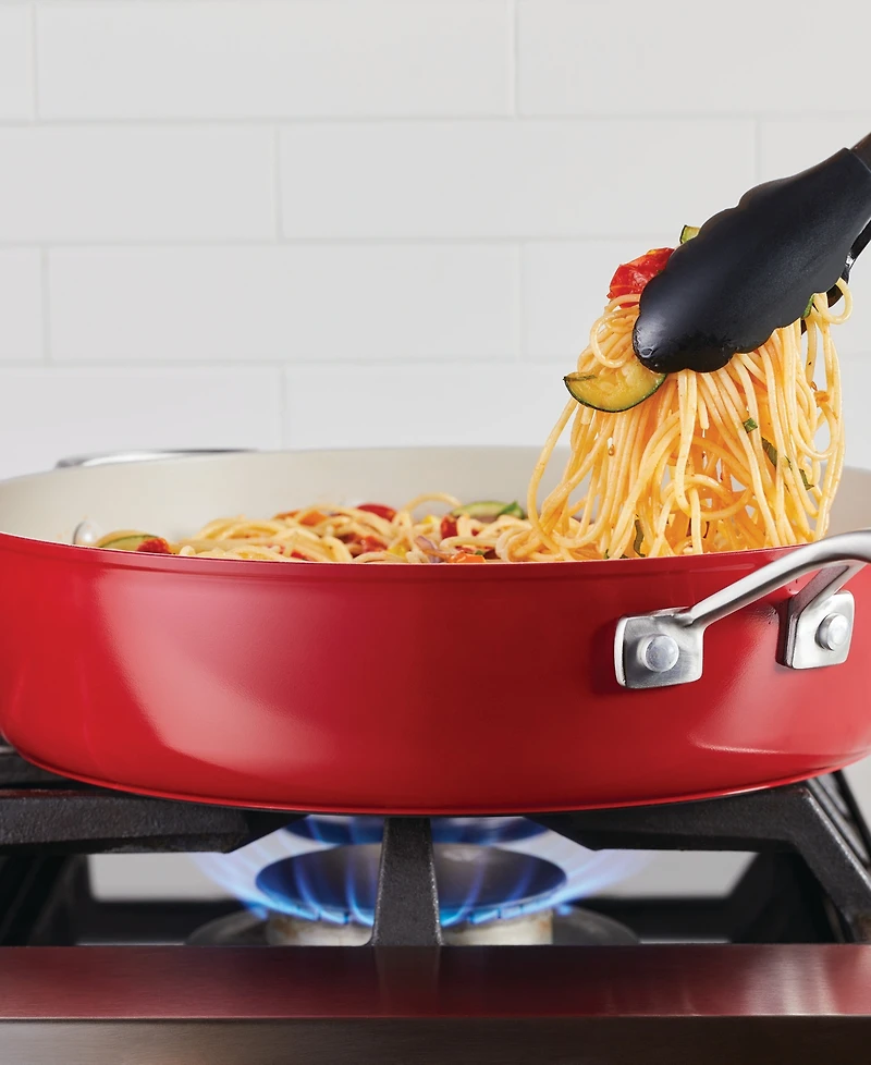 KitchenAid Hard Anodized Ceramic Nonstick 5 Quart Saute Pan with Lid