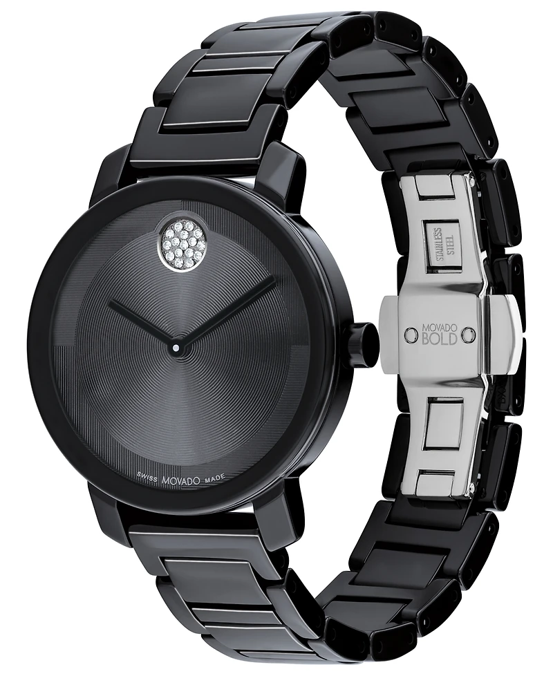Movado Women's Swiss Bold Evolution 2.0 Ceramic Bracelet Watch 34mm