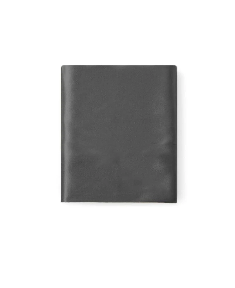 Night Satin Washable Fitted Sheet, Gunmetal, King