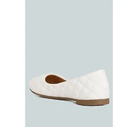 Rikhani Quilted Detail Ballet Flats Women