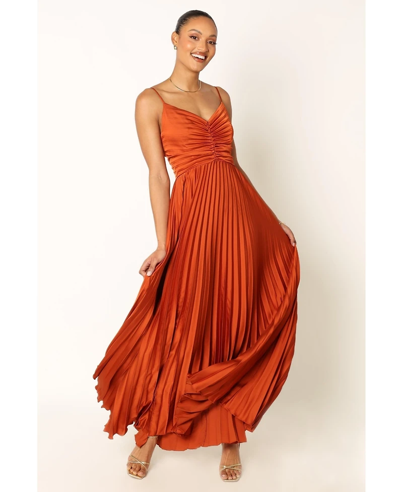 Naira Pleated Maxi Dress