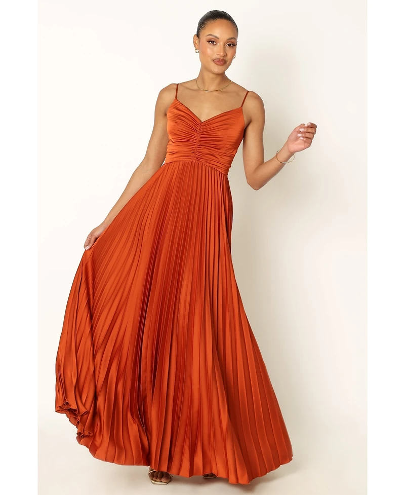 Naira Pleated Maxi Dress