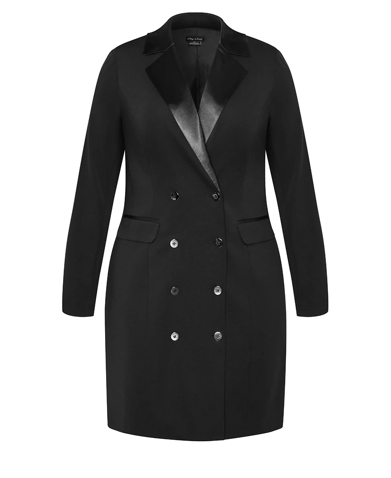 City Chic Plus Tuxedo Dress
