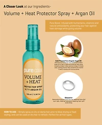 Purecode Volume + Heat Protector Spray With Argan Oil, 3.38 oz.