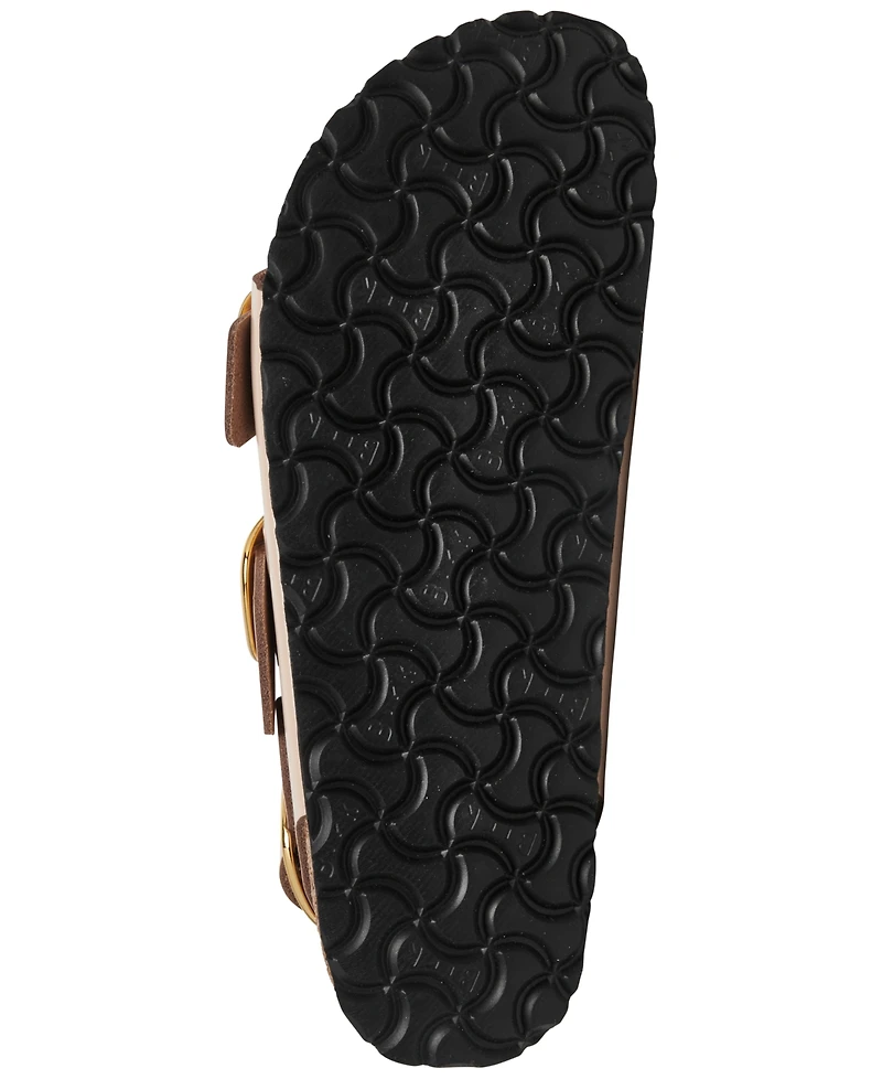 Birkenstock Women's Milano Big Buckle High Shine Natural Leather Patent Sandals from Finish Line