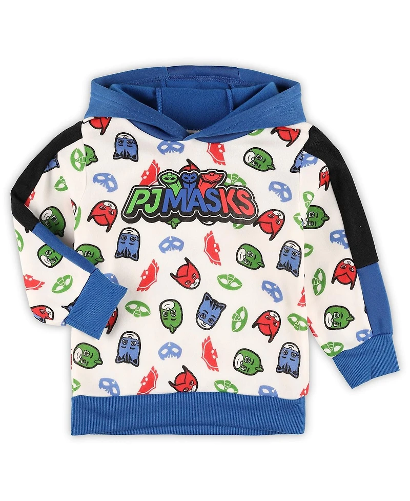 Toddler White Pj Masks Pullover Hoodie and Joggers Set