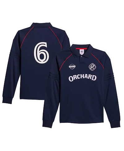 Men's adidas Navy Orchard x New England Revolution Skateboarding Long Sleeve Jersey