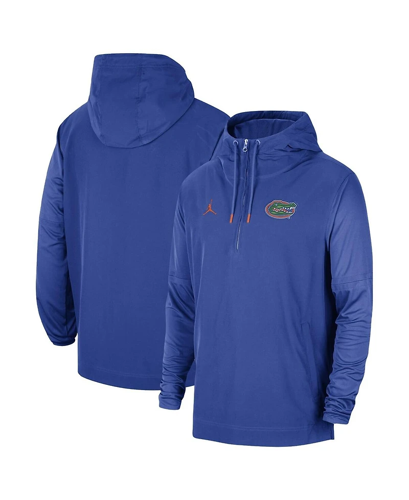 Men's Jordan Royal Florida Gators Player Half-Zip Jacket