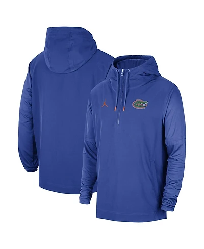 Men's Jordan Royal Florida Gators Player Half-Zip Jacket