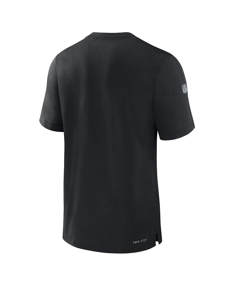 Men's Nike Black Las Vegas Raiders 2023 Sideline Performance T-shirt