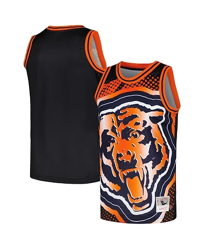Men's Mitchell & Ness Black Chicago Bears Big Face 7.0 Fashion Tank Top
