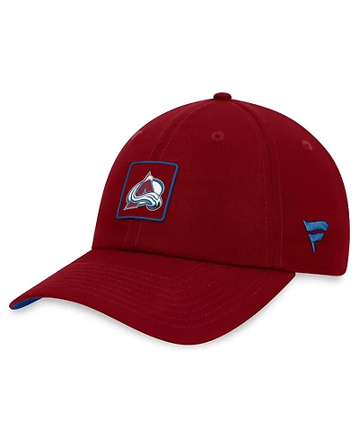 Men's Fanatics Burgundy Colorado Avalanche Authentic Pro Rink Adjustable Hat