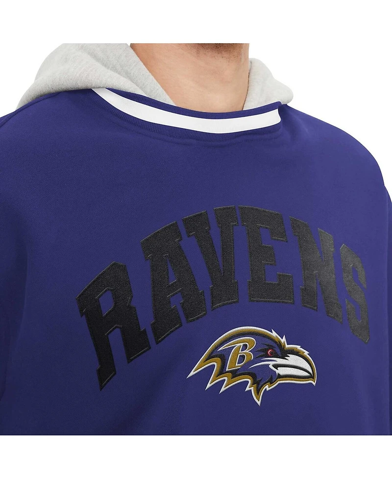 Men's Tommy Hilfiger Purple Baltimore Ravens Ivan Fashion Pullover Hoodie