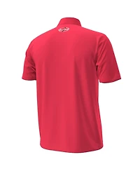 Men's Under Armour Red Texas Tech Raiders Throwback Cursive Polo Shirt