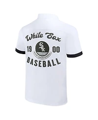 Men's Darius Rucker Collection by Fanatics White Chicago Sox Bowling Button-Up Shirt