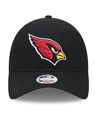 Women's New Era Black Arizona Cardinals Main Core Classic 2.0 9TWENTY Adjustable Hat