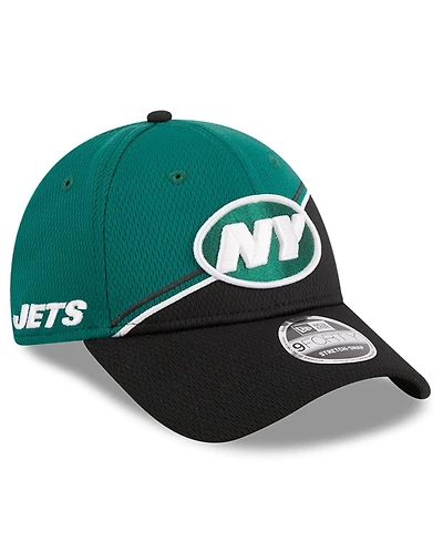 Men's New Era Green, Black New York Jets 2023 Sideline 9FORTY Adjustable Hat