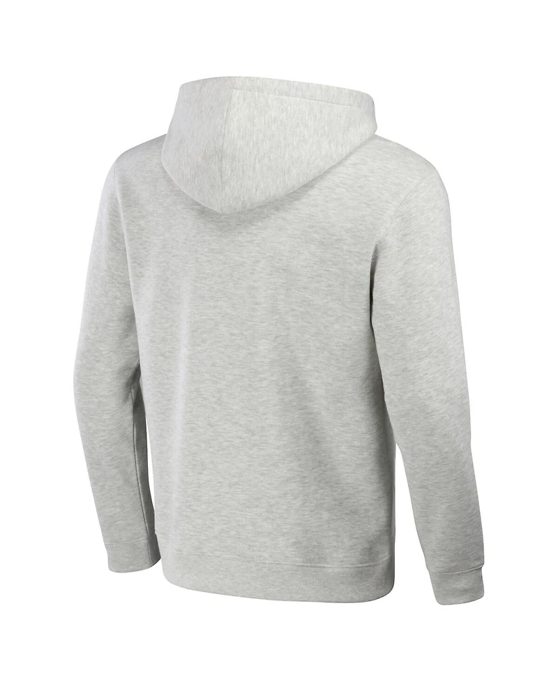 Men's Nfl x Darius Rucker Collection by Fanatics Heather Gray Distressed Tampa Bay Buccaneers Coaches Pullover Hoodie