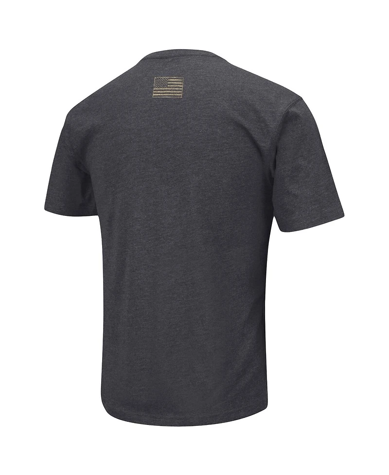 Men's Colosseum Heather Black Distressed Syracuse Orange Big and Tall Oht Military-Inspired Appreciation Playbook T-shirt