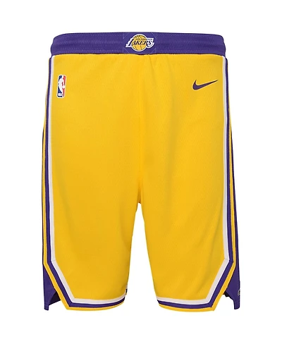 Big Boys Nike Gold Los Angeles Lakers Icon Edition Mesh Performance Swingman Shorts