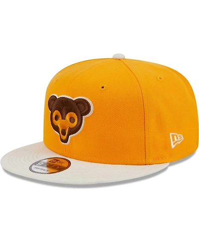 Men's New Era Gold Chicago Cubs Tiramisu 9FIFTY Snapback Hat