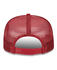 Men's New Era White, Cardinal Arizona Cardinals Banger 9FIFTY Trucker Snapback Hat
