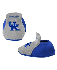 Baby Boys and Girls Mitchell & Ness Royal, Heather Gray Kentucky Wildcats 3-Pack Bodysuit, Bib Bootie Set