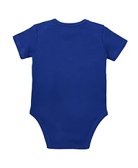 Baby Boys and Girls Mitchell & Ness Royal, Heather Gray Kentucky Wildcats 3-Pack Bodysuit, Bib Bootie Set