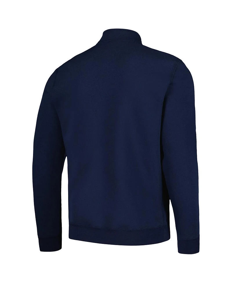 Men's Colosseum Navy Pennsylvania Quakers Tortugas Quarter-Zip Sweatshirt