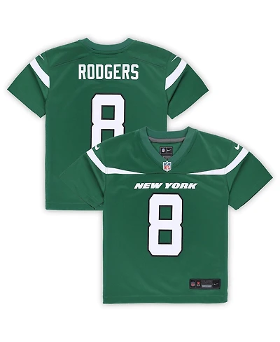 Toddler Boys and Girls Nike Aaron Rodgers Gotham Green New York Jets Game Jersey