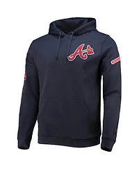 Men's Pro Standard Navy Atlanta Braves Team Logo Pullover Hoodie