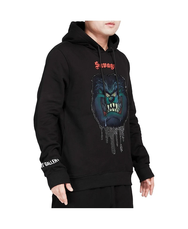 Men's and Women's Freeze Max Black Looney Tunes Taz Savage Horror Pullover Hoodie