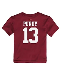 Toddler Boys and Girls Nike Brock Purdy Scarlet San Francisco 49ers Player Name Number T-shirt