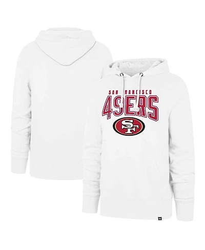 Men's '47 Brand White San Francisco 49ers Elements Arch Headline Pullover Hoodie
