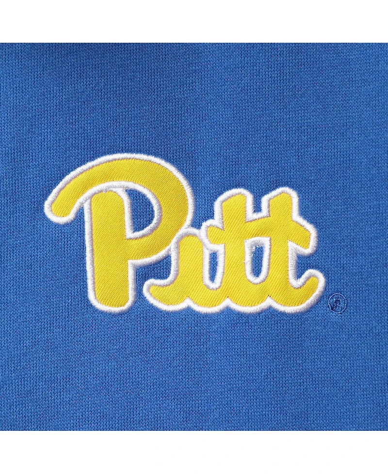 Men's Colosseum Royal Pitt Panthers Tortugas Logo Quarter-Zip Jacket