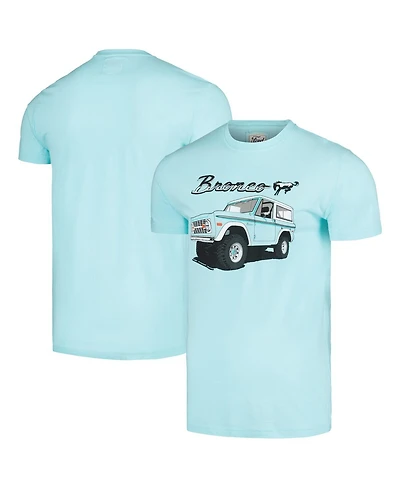 Men's American Needle Aqua Distressed Bronco Brass Tacks T-shirt