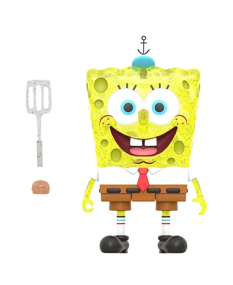 Super 7 SpongeBob SquarePants SpongeBob And Patrick Bff 2-Pack (Glitter) ReAction Figures